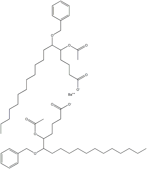 Bis(6-benzyloxy-5-acetyloxystearic acid)barium salt