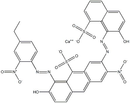 Bis[1-[(4-ethyl-2-nitrophenyl)azo]-2-hydroxy-8-naphthalenesulfonic acid]calcium salt Structure