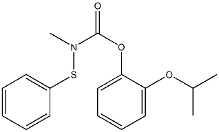 N-Methyl-N-(phenylthio)carbamic acid o-isopropoxyphenyl ester Structure