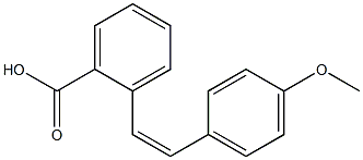 (Z)-4'-Methoxystilbene-2-carboxylic acid Struktur