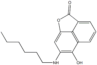 7-(Hexylamino)-6-hydroxy-2H-naphtho[1,8-bc]furan-2-one Structure