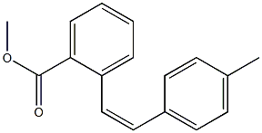 (Z)-4'-Methylstilbene-2-carboxylic acid methyl ester Struktur