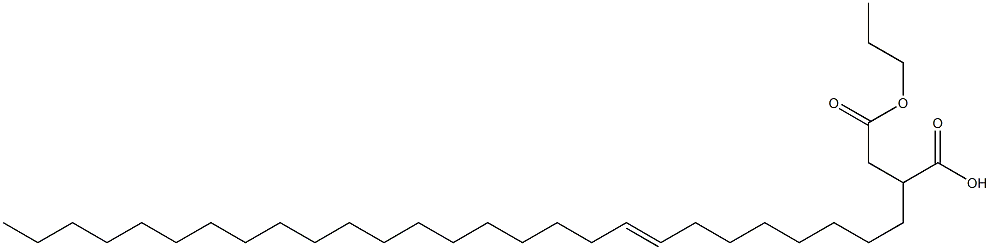 2-(8-ヘプタコセニル)こはく酸1-水素4-プロピル 化学構造式