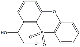 1-(1,2-Dihydroxyethyl)phenoxathiin 10,10-dioxide Structure