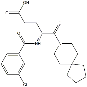 (R)-4-(3-Chlorobenzoylamino)-5-oxo-5-(8-azaspiro[4.5]decan-8-yl)valeric acid
