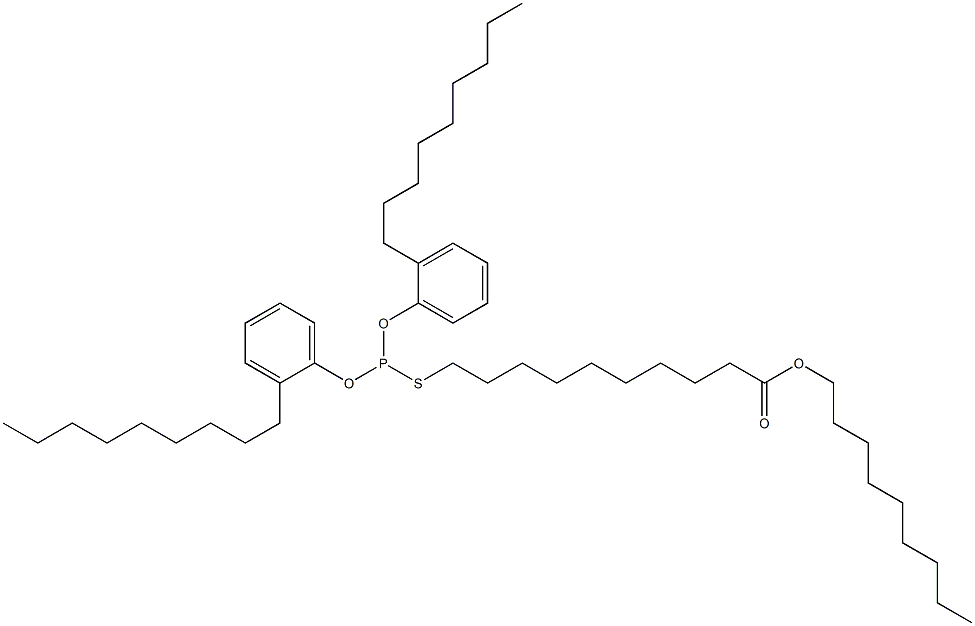 Thiophosphorous acid O,O-bis(2-nonylphenyl)S-(10-nonyloxy-10-oxodecyl) ester