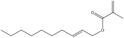 Methacrylic acid (2-decenyl) ester 结构式