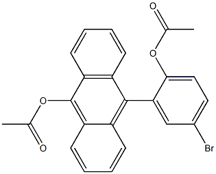 9-Acetyloxy-10-(2-acetyloxy-5-bromophenyl)anthracene