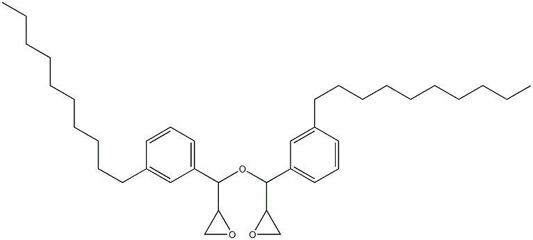 3-デシルフェニルグリシジルエーテル 化学構造式