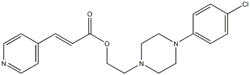 4-Pyridineacrylic acid 2-[4-(p-chlorophenyl)-1-piperazinyl]ethyl ester