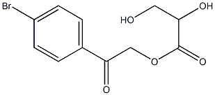 (+)-L-Glyceric acid p-bromophenacyl ester 结构式