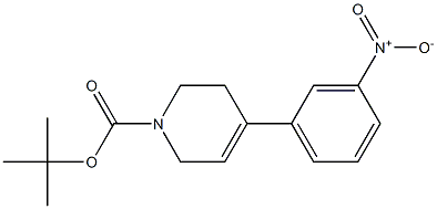 1-(tert-Butyloxycarbonyl)-4-(3-nitrophenyl)-1,2,3,6-tetrahydropyridine Struktur
