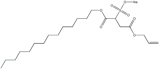 2-(Sodiosulfo)succinic acid 1-tetradecyl 4-(2-propenyl) ester