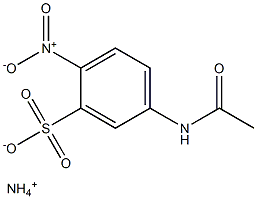 5-Acetylamino-2-nitrobenzenesulfonic acid ammonium salt Structure