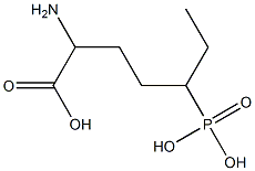 2-Amino-5-phosphonoheptanoic acid Structure