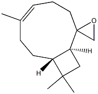 (1R,9S)-4,11,11-Trimethylspiro[bicyclo[7.2.0]undec-4-ene-8,2'-oxirane] Structure