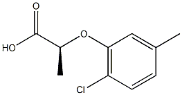 [S,(-)]-2-[(6-クロロ-m-トリル)オキシ]プロピオン酸 化学構造式
