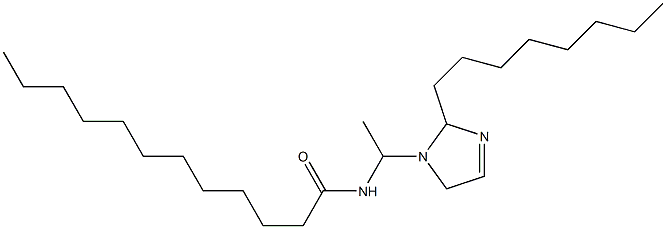 1-(1-ラウロイルアミノエチル)-2-オクチル-3-イミダゾリン 化学構造式