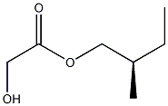 (-)-グリコール酸(R)-2-メチルブチル 化学構造式