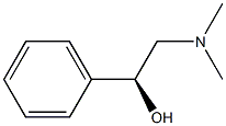 (1S)-1-フェニル-2-(ジメチルアミノ)エタノール 化学構造式