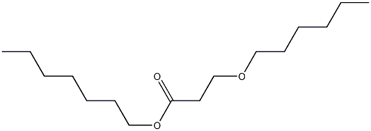 3-(Hexyloxy)propionic acid heptyl ester 结构式