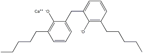 Calcium 2,2'-methylenebis(6-pentylphenoxide) Struktur