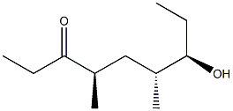 (4R,6R,7R)-7-Hydroxy-4,6-dimethylnonane-3-one Structure
