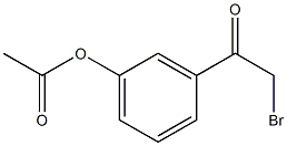 Acetic acid m-(bromoacetyl)phenyl ester Structure