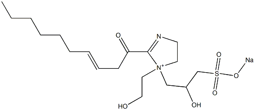  1-(2-Hydroxyethyl)-1-[2-hydroxy-3-(sodiooxysulfonyl)propyl]-2-(3-decenoyl)-2-imidazoline-1-ium