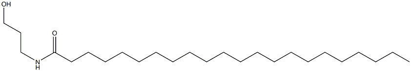 N-(3-Hydroxypropyl)docosanamide,,结构式