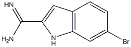 6-ブロモ-1H-インドール-2-カルボアミジン 化学構造式