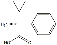 (R)-2-Amino-2-cyclopropyl-2-phenylacetic acid Structure