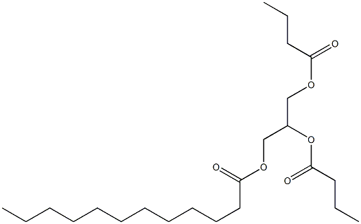 (-)-D-Glycerol 3-laurate 1,2-dibutyrate 结构式