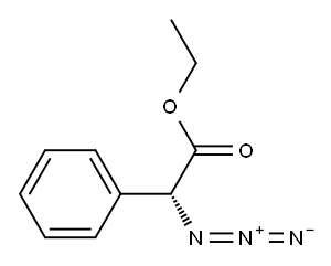 [R,(-)]-アジドフェニル酢酸エチル 化学構造式