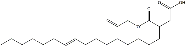 3-(9-ヘキサデセニル)こはく酸1-水素4-アリル 化学構造式