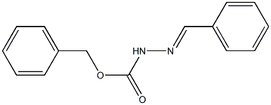 Benzaldehyde benzyloxycarbonyl hydrazone Structure