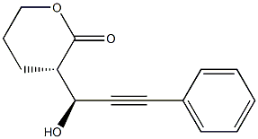 (3S)-3-[(S)-1-Hydroxy-3-phenyl-2-propyn-1-yl]tetrahydro-2H-pyran-2-one Structure