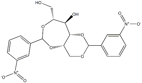 1-O,3-O:2-O,5-O-Bis(3-nitrobenzylidene)-D-glucitol Structure