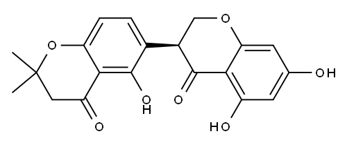 (3S)-5,5',7-Trihydroxy-2',2'-dimethyl-3,6'-bi[2H-1-benzopyran]-4(3H)-one