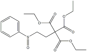 3-Phenylsulfinylpropane-1,1,1-tricarboxylic acid triethyl ester