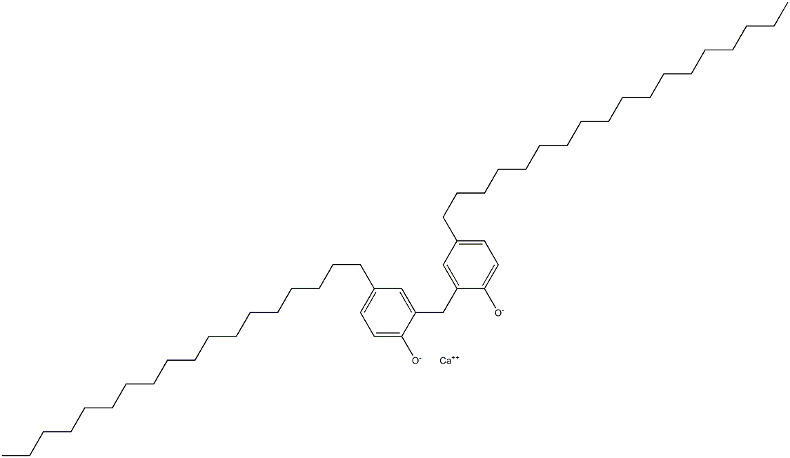 Calcium[2,2'-methylenebis(4-octadecylphenolate)] Structure