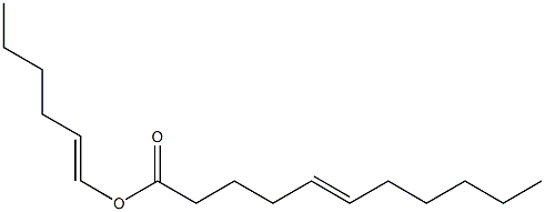 5-Undecenoic acid 1-hexenyl ester Structure