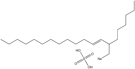 Sulfuric acid 2-hexyl-3-pentadecenyl=sodium ester salt