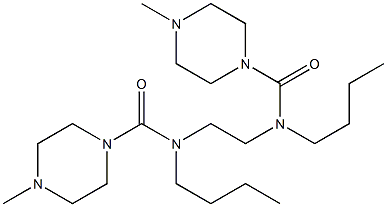  N,N'-Ethylenebis(N-butyl-4-methyl-1-piperazinecarboxamide)