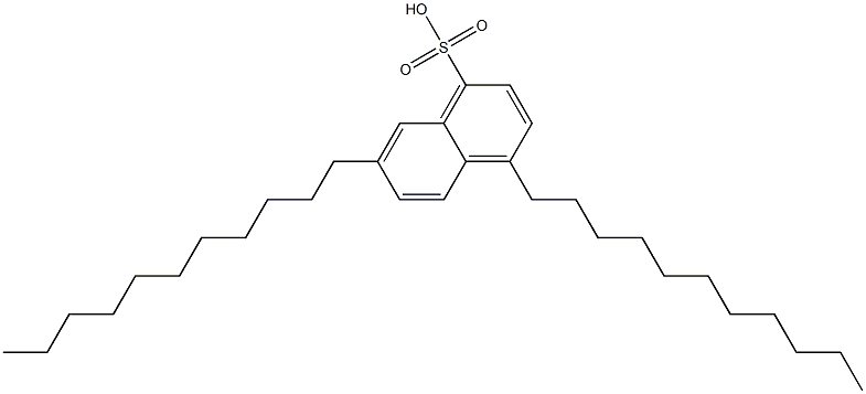 4,7-Diundecyl-1-naphthalenesulfonic acid Structure