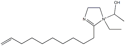 2-(9-Decenyl)-1-ethyl-1-(1-hydroxyethyl)-2-imidazoline-1-ium Structure