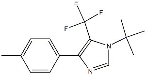 1-tert-Butyl-5-trifluoromethyl-4-(4-methylphenyl)-1H-imidazole Struktur