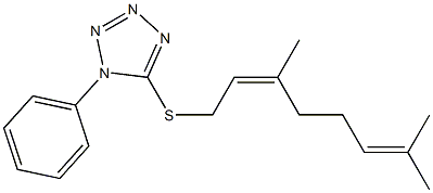 5-[(Z)-3,7-Dimethyl-2,6-octadienylthio]-1-phenyl-1H-tetrazole|