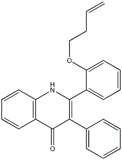 2-[2-(3-Butenyloxy)phenyl]-3-phenylquinolin-4(1H)-one,,结构式