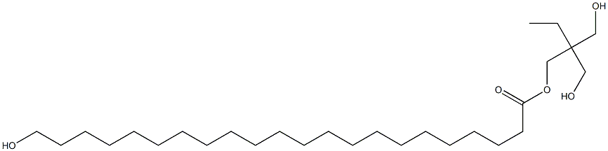 22-ヒドロキシドコサン酸2,2-ビス(ヒドロキシメチル)ブチル 化学構造式